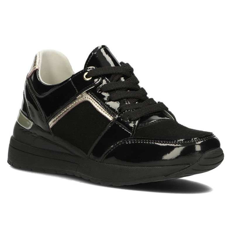 Zapatillas de cuero Filippo DP2003 / 22 Bk Bk negro