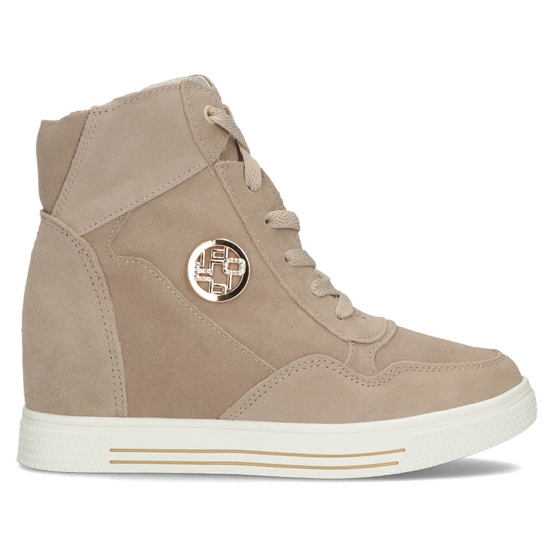 Zapatillas de cuero Filippo DBT3552 / 22 Be beige