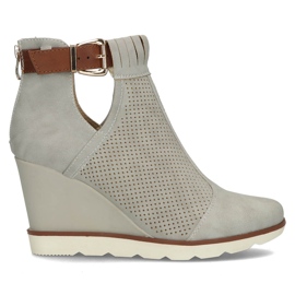 Botas grises con cuña Filippo DBT207 / 22 Gr
