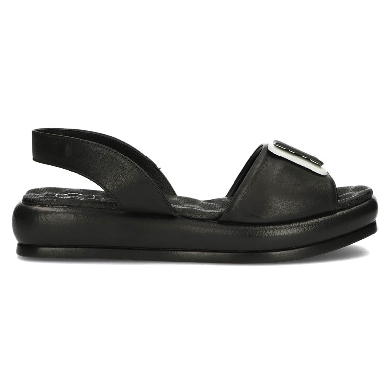 Sandalias de piel Filippo DS3902/22 Bk negro