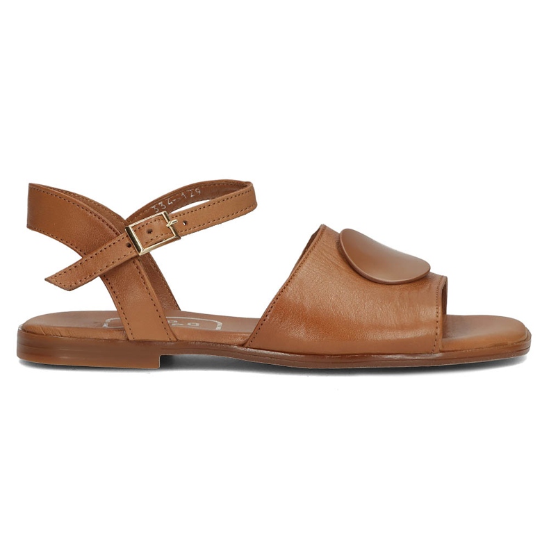Sandalias de cuero Filippo DS3900 / 22 Br marrón