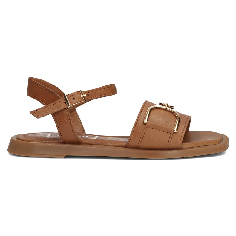 Sandalias de cuero Filippo DS3901 / 22 Br marrón