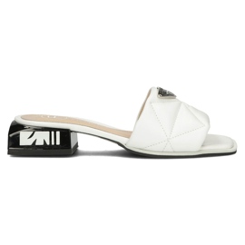 Zapatillas de cuero Filippo DK3905 / 22 Wh blanco