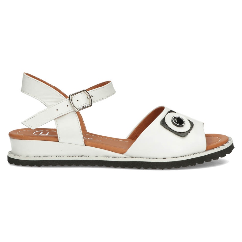Sandalias de piel Filippo DS3913/22 Wh blanco