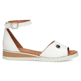 Sandalias de piel Filippo DS3914/22 Wh blanco