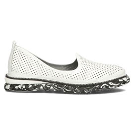 Zapatos de piel Filippo DP3919/22 Wh blanco