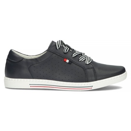 Zapatos de piel Filippo DP2154/22 Nv azul marino