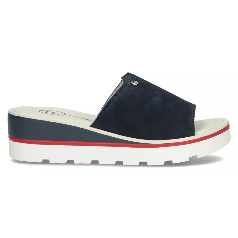 Babuchas de piel Filippo DK3635/22 Nv azul marino