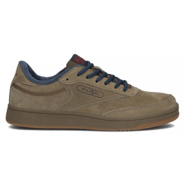 Zapatos de cuero Filippo MSP2123 / 22 Br capuchino beige marrón multicolor