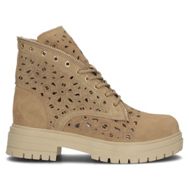 Botines de piel Filippo DBT3717/22 Be beige