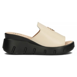 Babuchas de piel Filippo DK3596/22 Be beige