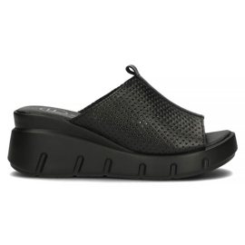 Babuchas de piel Filippo DK3594/22 Bk negro