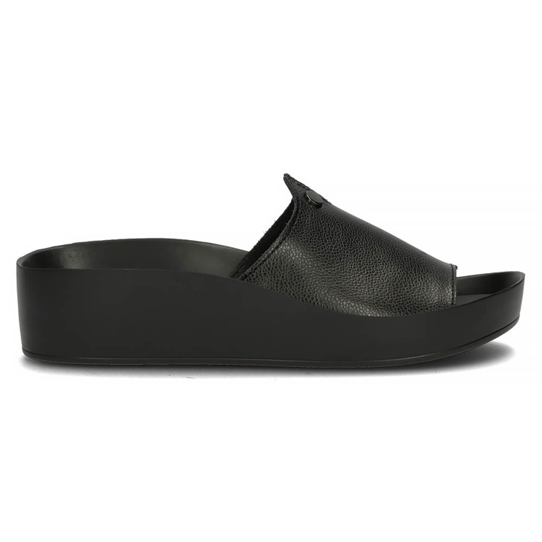 Zapatillas de piel Filippo DK2059/22 Bk negro