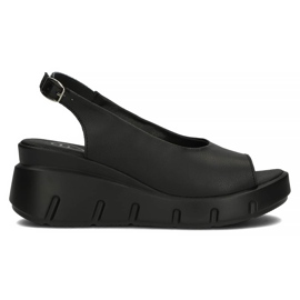Sandalias de piel Filippo DS3595/22 Bk negro