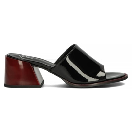 Zapatillas de piel Filippo DK3722/22 Bk negro