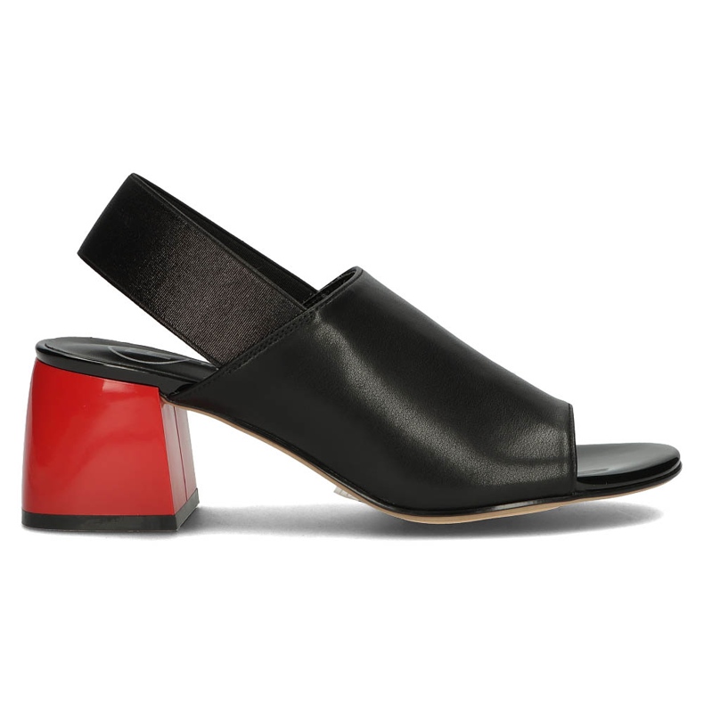Sandalias de piel Filippo DS3729/22 Bk negro