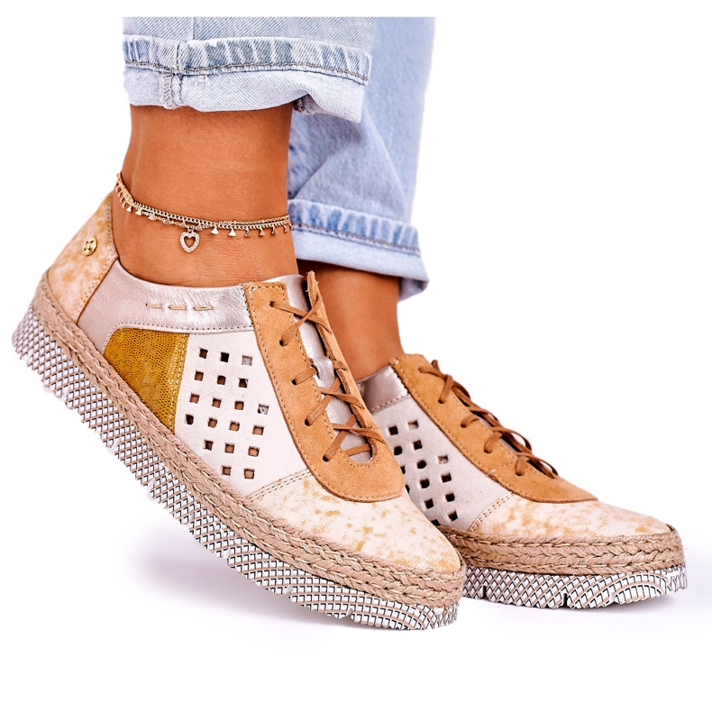Zapato piel mujer Maciejka Yellow 03339-44 amarillo