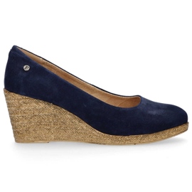 Zapatos de piel Filippo DP1328/20 Nv azul marino amarillo