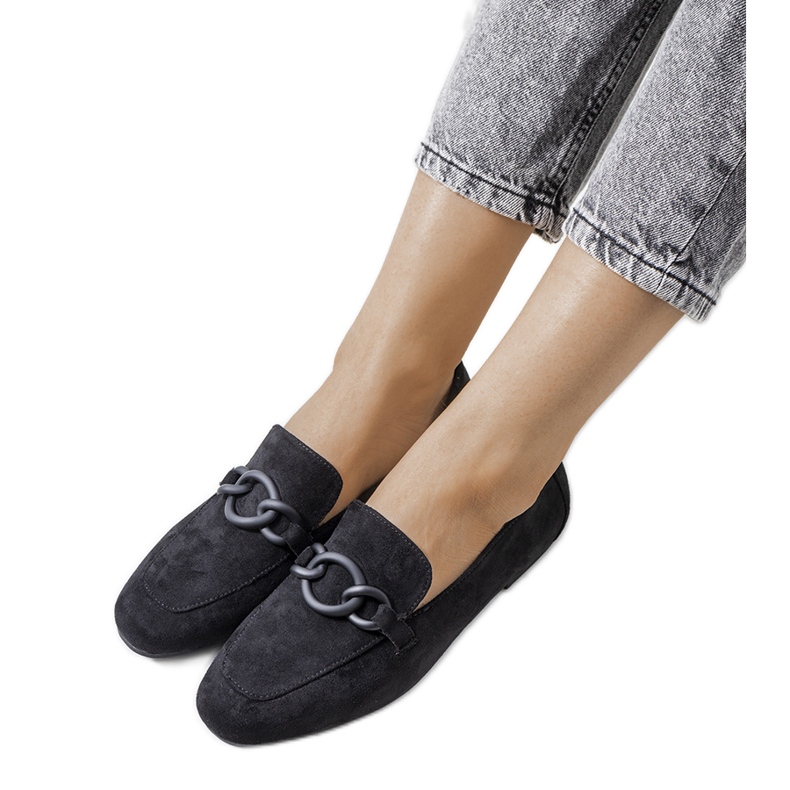 Zapatos de cuero negro de Dante