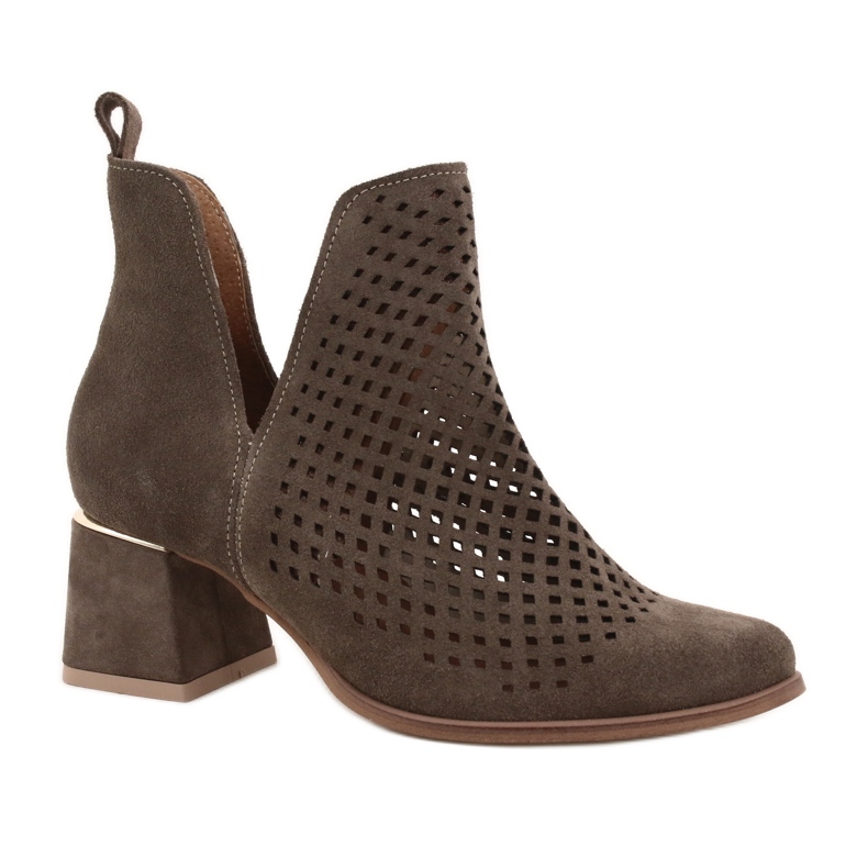 Botas Ante Calado Lewski Shoes 3165 earth velour multicolor