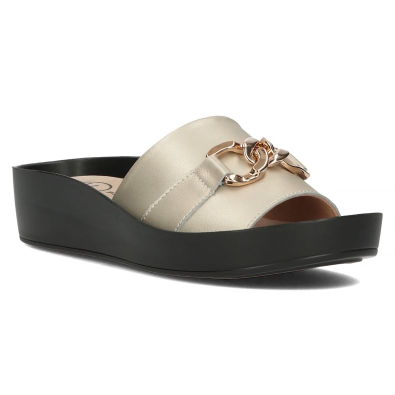 Babuchas de piel Filippo DK3590/22 Go dorado