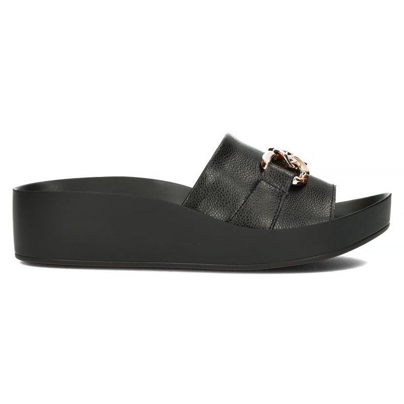 Zapatillas de piel Filippo DK3590/22 Bk negro