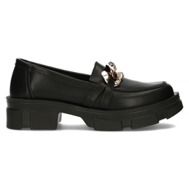 Zapatos de cuero Filippo DP3221/22 Bk negro
