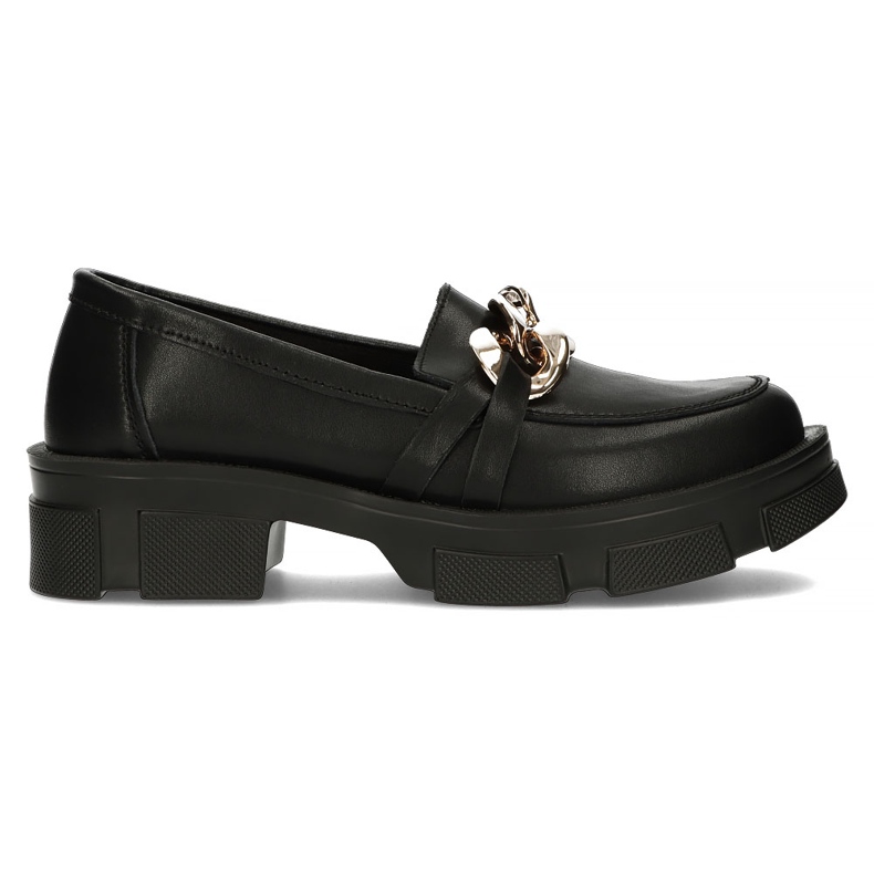Zapatos de cuero Filippo DP3221/22 Bk negro
