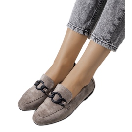 Zapatos de cuero gris de Dante