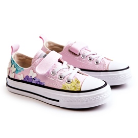 PA1 Deportivas Infantiles Tela Estampado Rosa Buster rosado