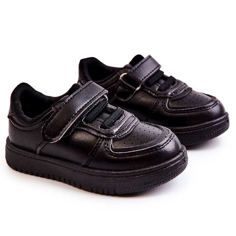 Deportivas Bajas Infantiles Negras Frillo negro