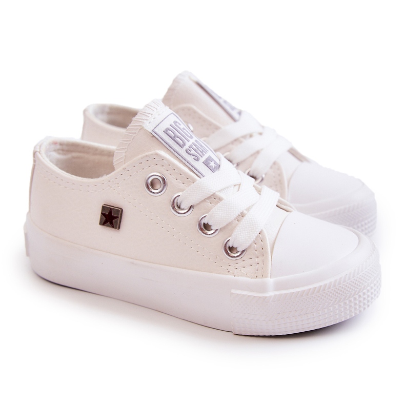Deportivas Infantiles de Ecopiel Big Star JJ374310 Blanco Deportivas Infantiles de Ecopiel Big Star JJ374310 Blanco