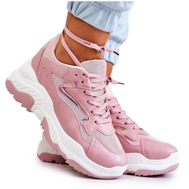 Zapatillas De Mujer Chunky Rosa Brillante Canadia Rosa rosado