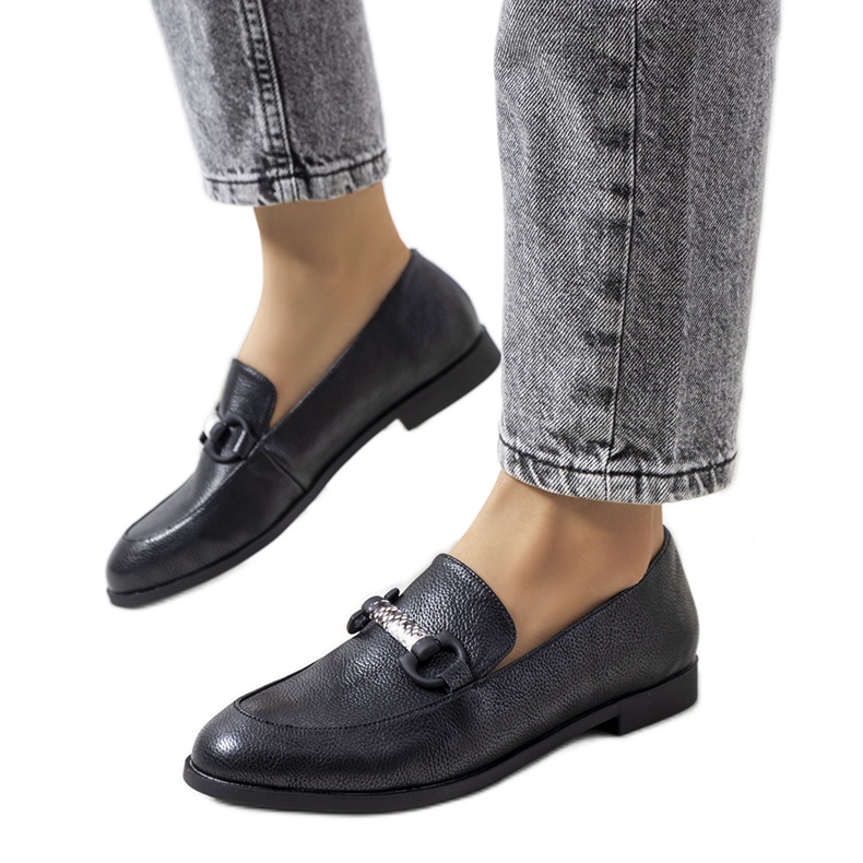 Zapatos negros de piel de Prins.