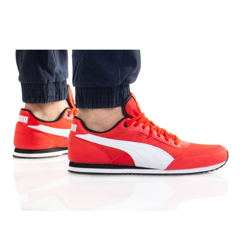 Puma St Runner Essential M 383055 03 blanco naranja
