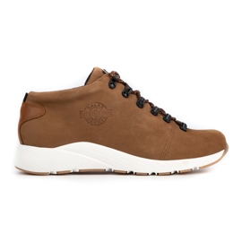 ButBal Zapatos trekking mujer piel 674BB marrón