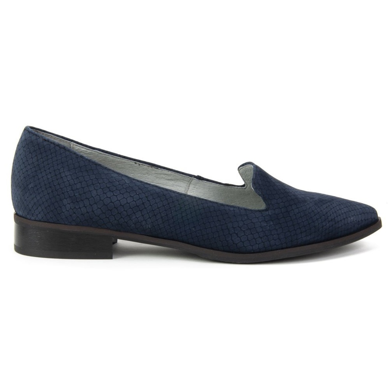 Zapatos Filippo 1419 Granat serpiente azul marino