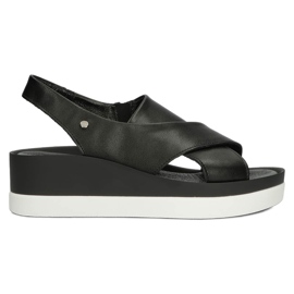 Sandalias de piel Filippo 40256 negro
