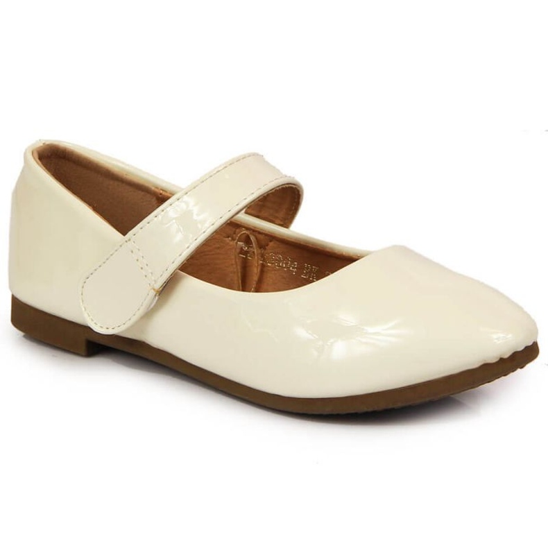 Bailarinas de Niña Con Velcro Comunión Blanco Potocki