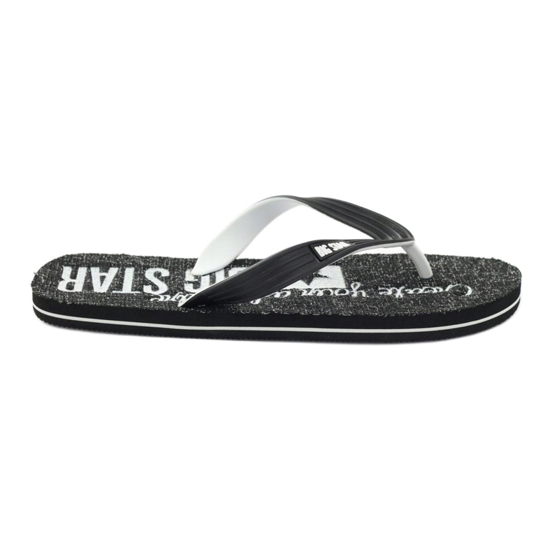 Big Star 174621 chanclas zapatos de hombre blanco negro