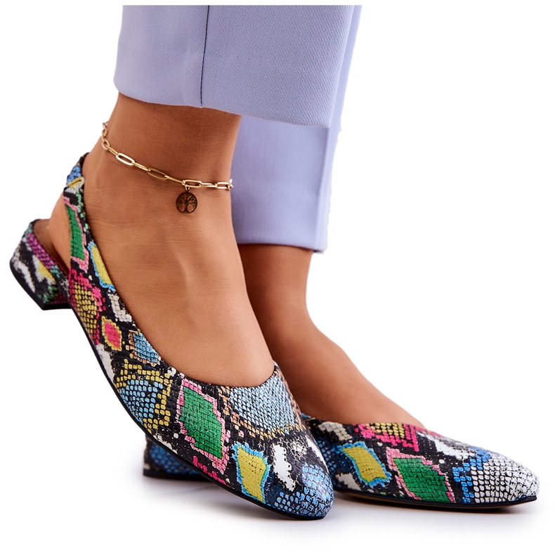 Bailarinas Con Tacones Altos Maciejka 04482-39 Multicolor Bailarinas Con Tacones Altos Maciejka 04482-39 Multicolor