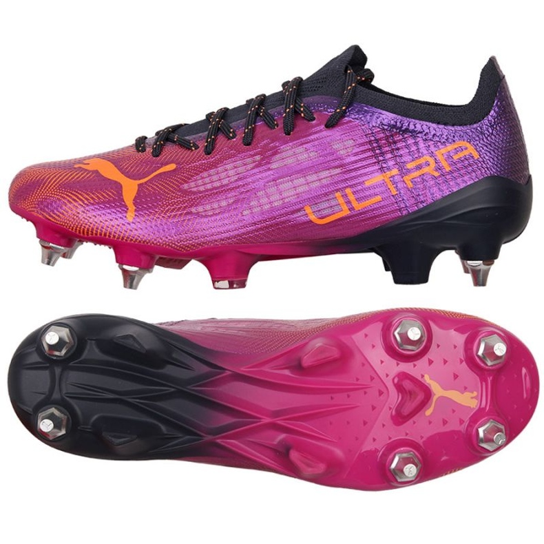 Botas de fútbol Puma Ultra 1.4 MxSG M 106718 03 violeta rosas y morados Botas de fútbol Puma Ultra 1.4 MxSG M 106718 03 violeta rosas y morados