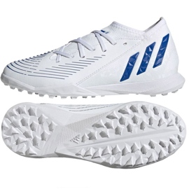Botas de fútbol adidas Predator Edge.3 Tf Jr GZ2896 blanco blanco