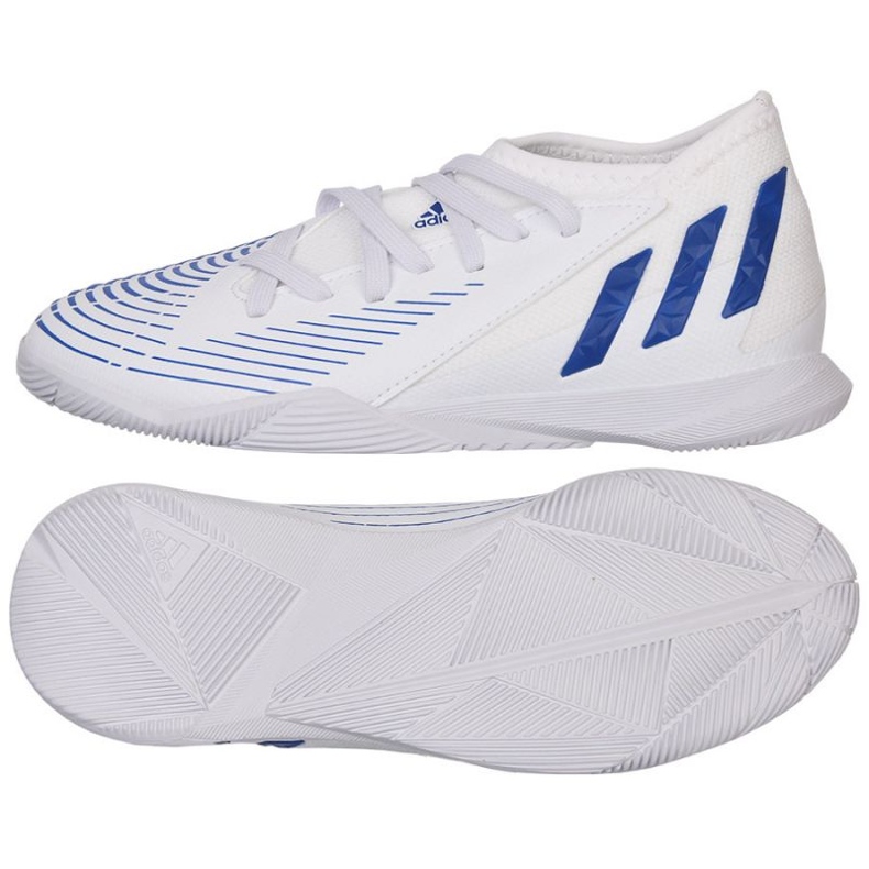 Botas de fútbol adidas Predator Edge.3 In Jr GX2647 blanco blanco