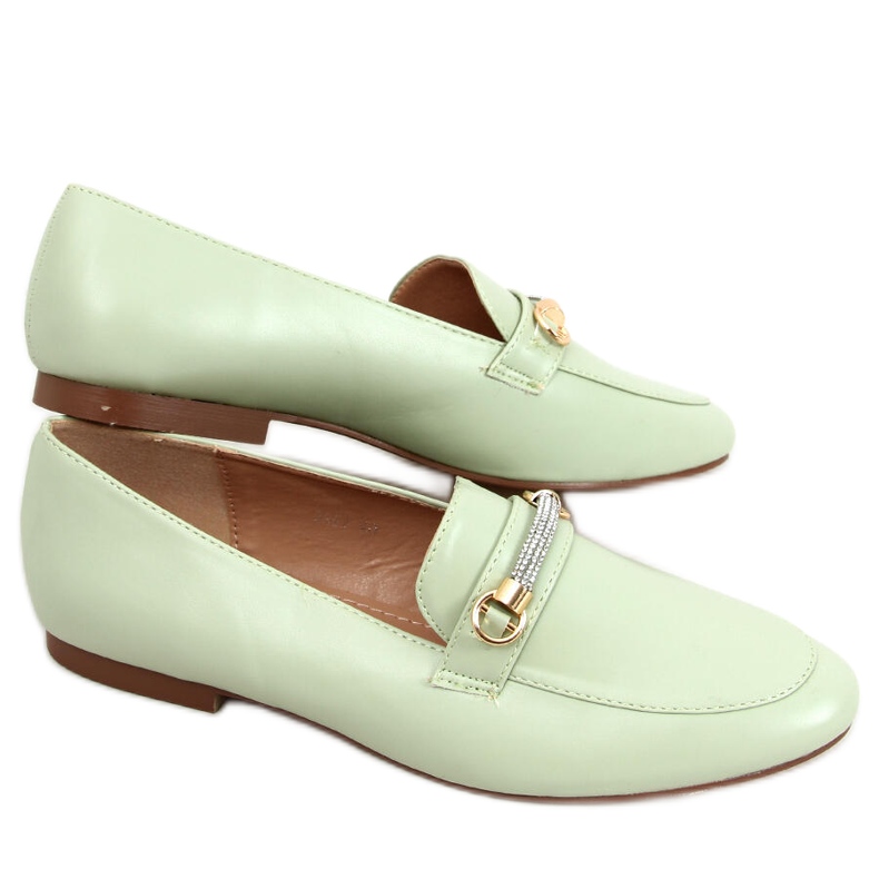 Mocasines de mujer Gessa Verde