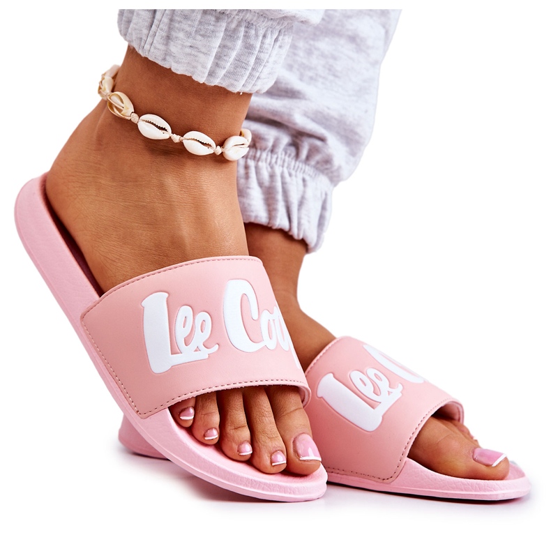 Pantuflas de Mujer Lee Cooper LCW-22-42-0998 Rosa blanco rosado