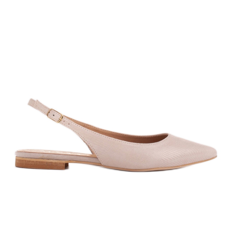Marco Shoes Sandalias de ante natural en beige 1965P-103-1