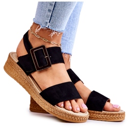 Sandalias Mujer Ante Big Star JJ276031 Negro