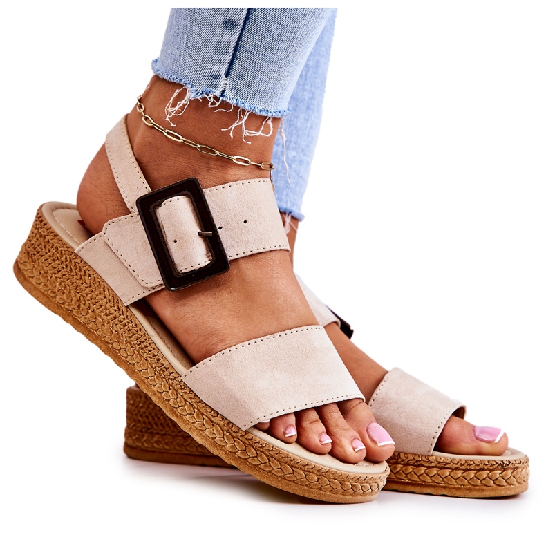 Sandalias Mujer Ante Big Star JJ276032 Beige