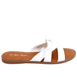 Zapatillas Cruzadas Mujer Amapola Blanca blanco